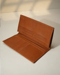 Matter Brown Leather Long Wallet for Men by BM7