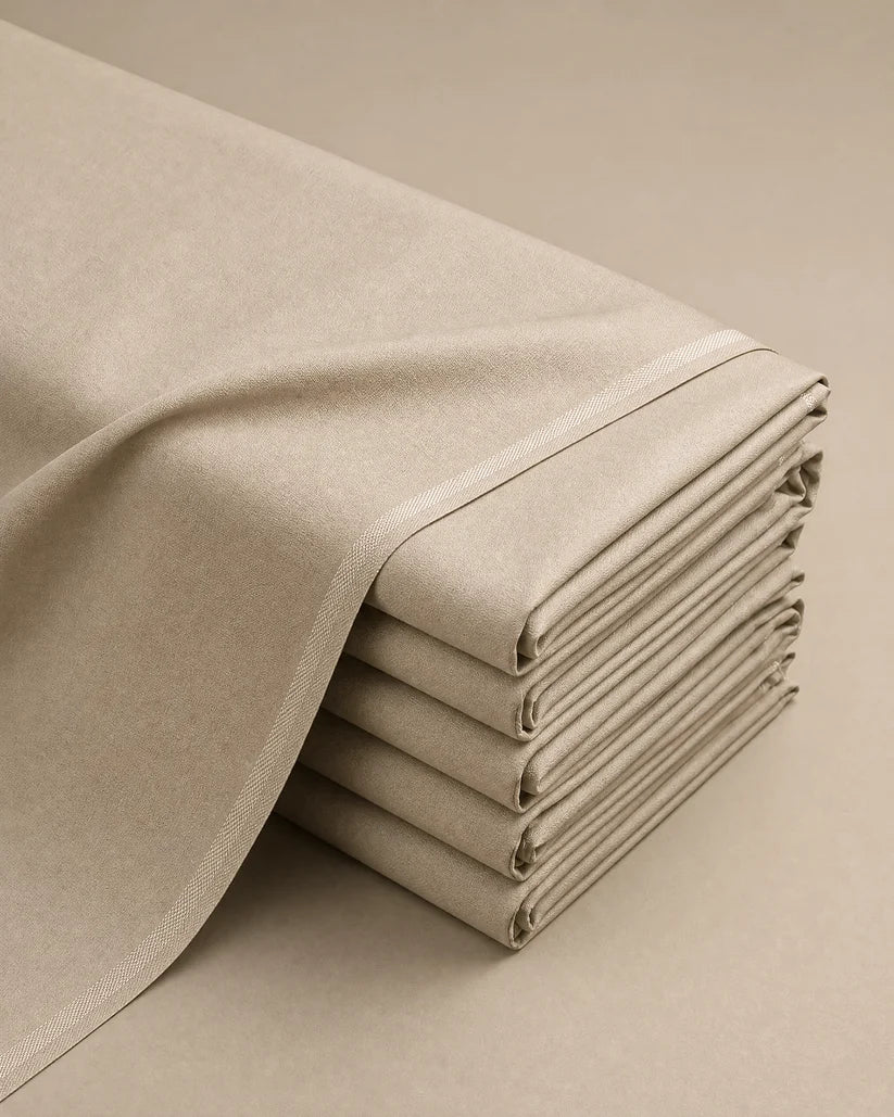 Four Seasons Wash & Wear Cream | Premium Men’s Unstitched Fabric