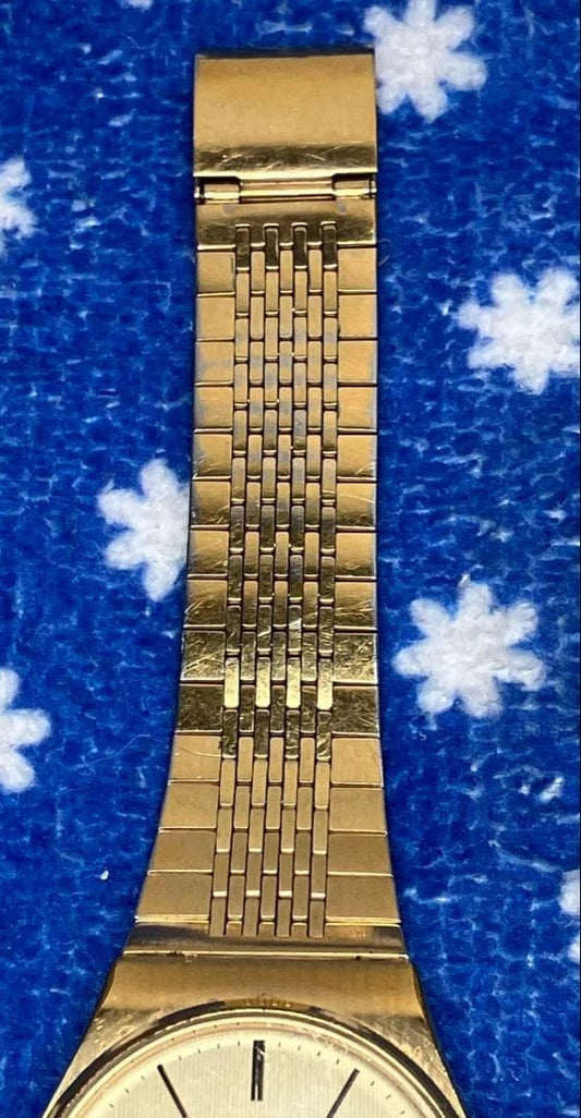 Citizen Quartz Gold Color Men's Watch | Vintage Analog Dress Watch | Working Condition | Gold Tone Wristwatch