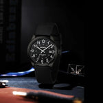 Men's Stainless Steel Analog Quartz Watch 38mm – Easy Reader Dial, Date Display, Expansion Band