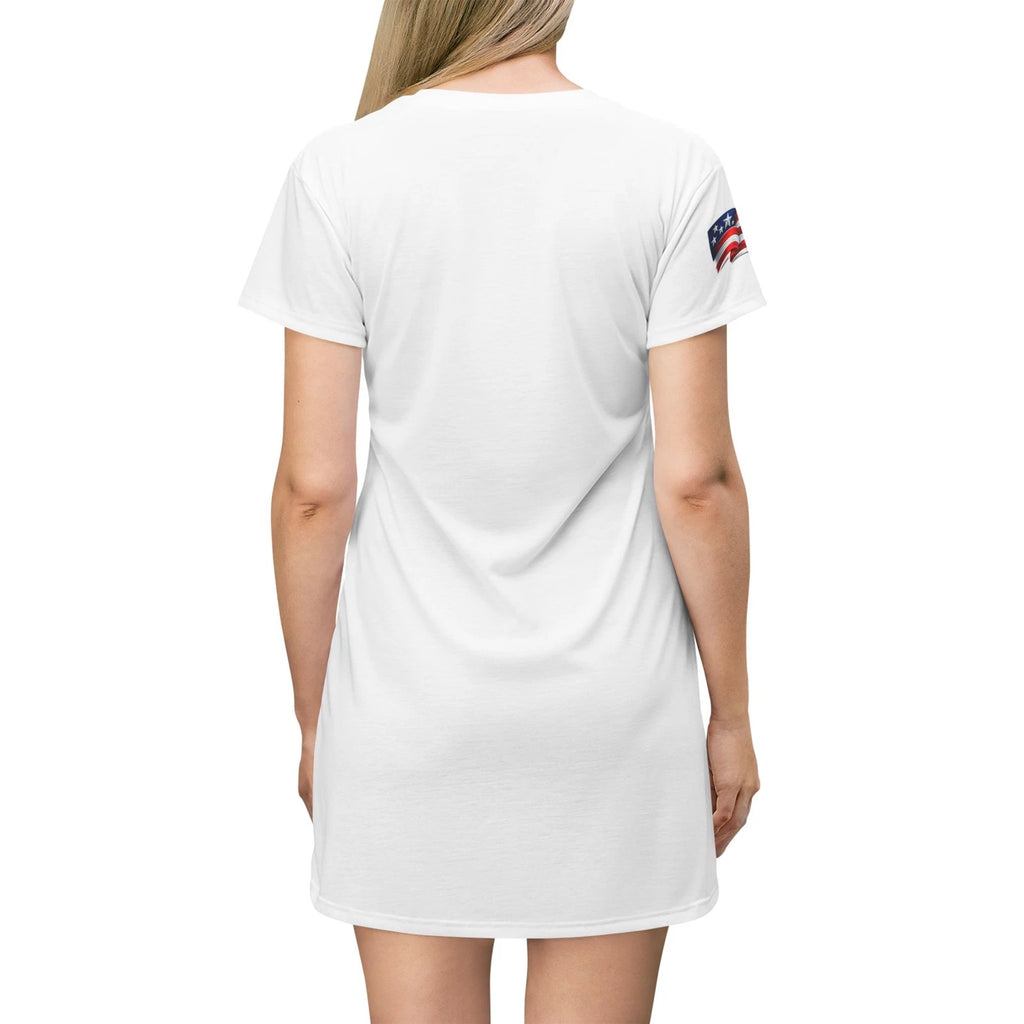 America 250 Celebrating 250 Years T-Shirt Dress – Patriotic USA Independence Day Casual Dress for Women