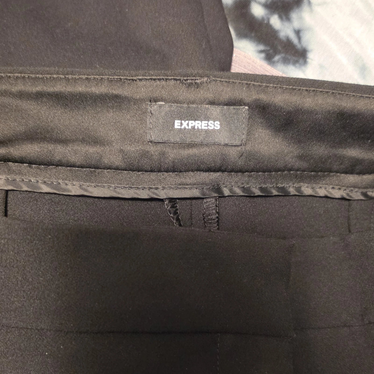 Express Editor Straight Ankle Pants Women's Size 12S | Black Super High Rise Dress Trousers