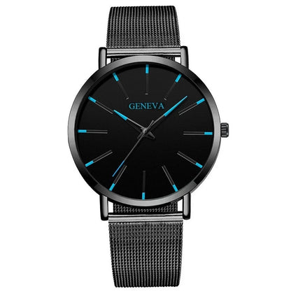 Waterproof Men's Stainless Steel Quartz Watch – Luminous Classic Business Analog Wristwatch