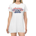 America 250 Celebrating 250 Years T-Shirt Dress – Patriotic USA Independence Day Casual Dress for Women